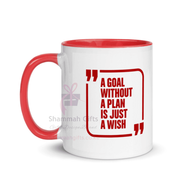 Red 2-tone ceramic mug