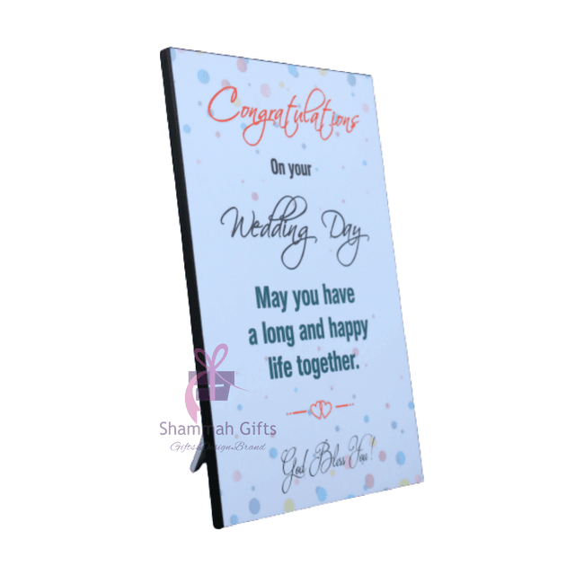 A4 Size - Congratulations on your Wedding Day