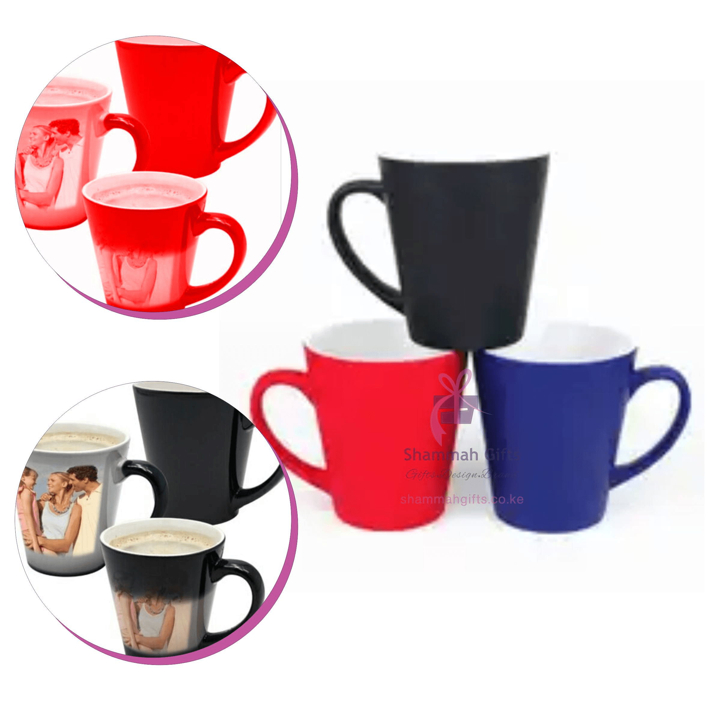 MAGIC/COLOR CHANGING CONE TEA MUGS