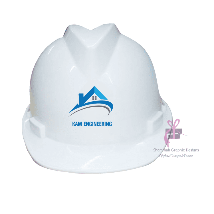 A picture of a White Hard Hat Adjustable 