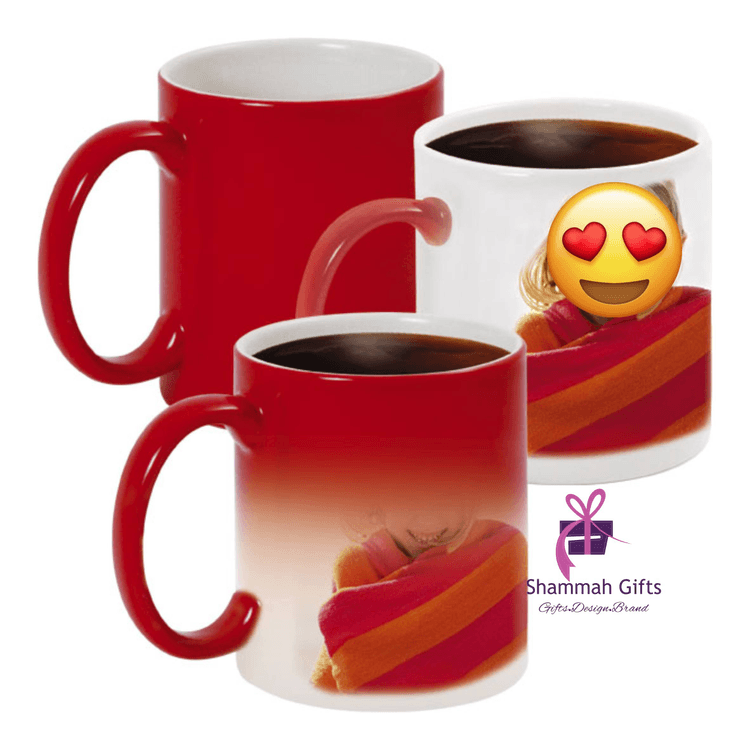 A picture of a Red Color Changing Mug