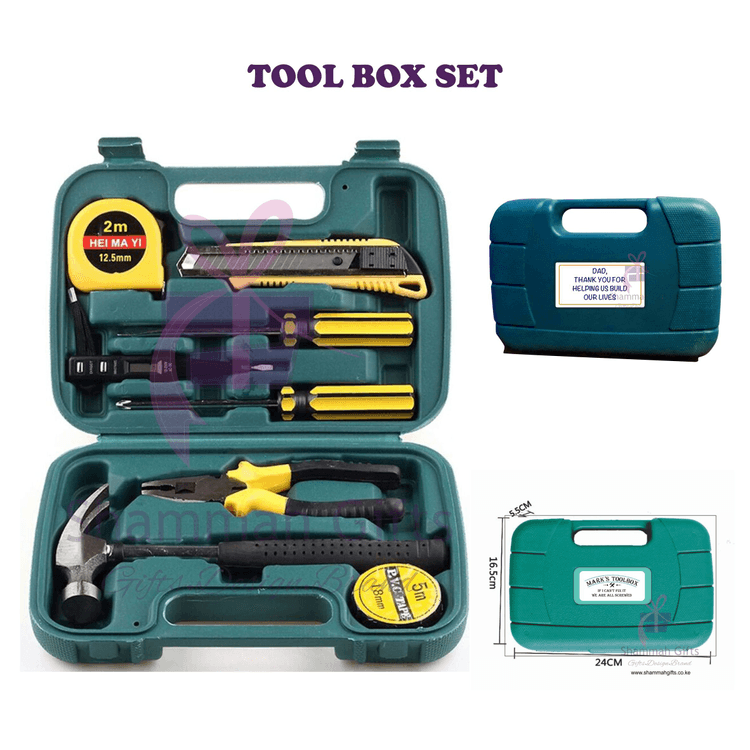 A picture of a Dad's gift - 9 piece Tool box set