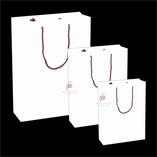 SHOPPING BAGS WHITE 