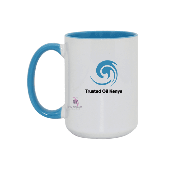 Blue Ceramic 2-tone mug